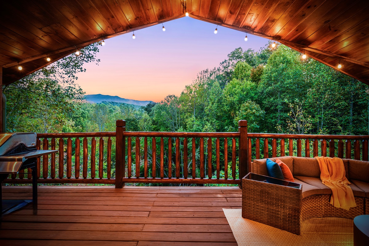 Breathe in forest mountains, breathe out stress