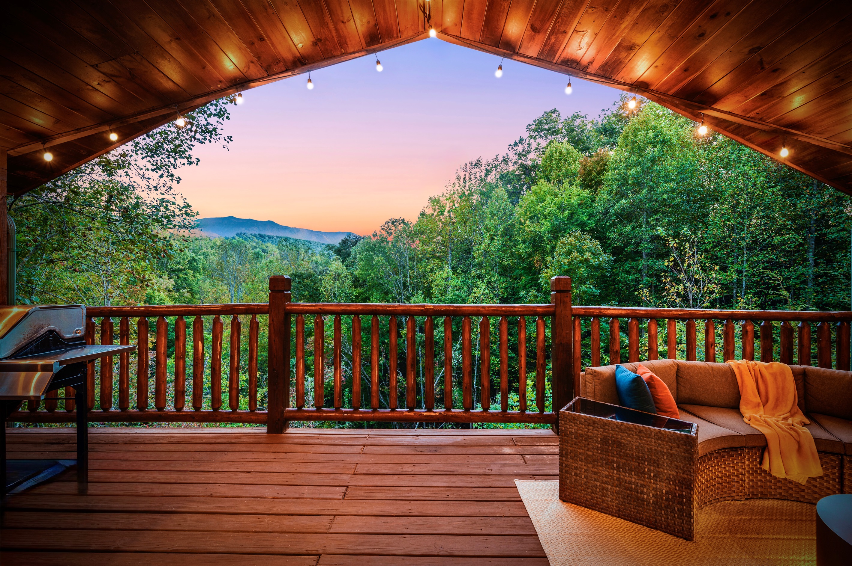 Breathe in forest mountains, breathe out stress