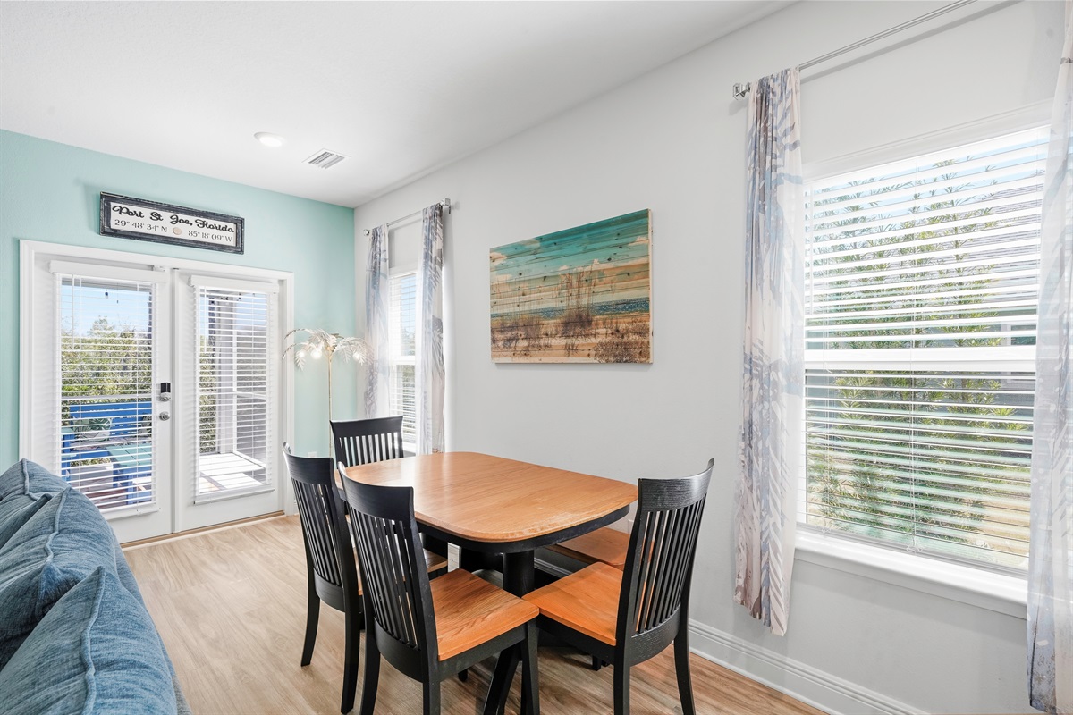 Bright Dining Area with Seating for Six
