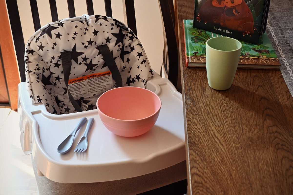 Kids books, utensils & baby seat available :)