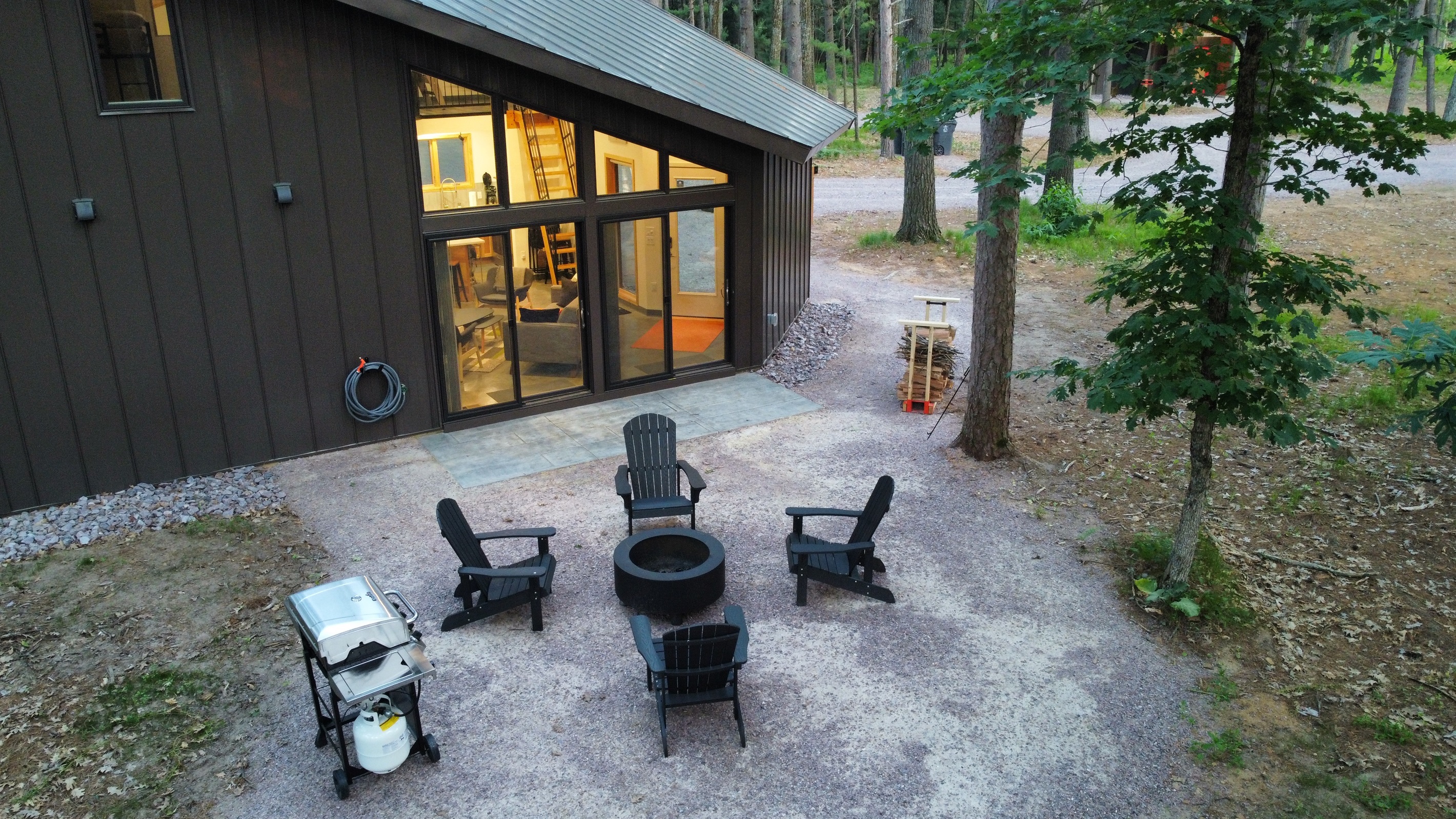 patio and firepit