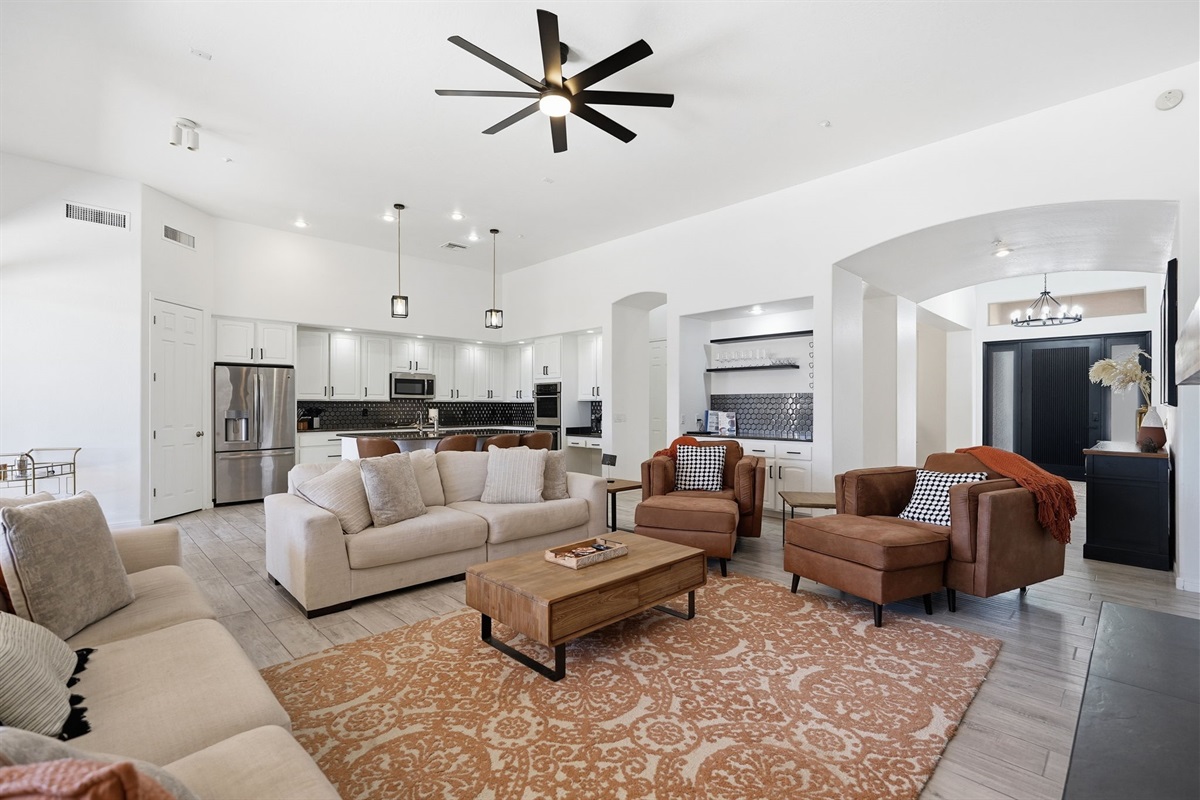 Enjoy all the comfortable seating and openness in this spacious home.