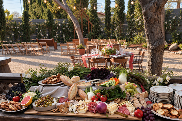 Made for gathering. The spacious patios and backyard offers room to dine, celebrate and linger beneath the trees. (Note: inquire about booking events on Los Alamos Heritage House website.) 