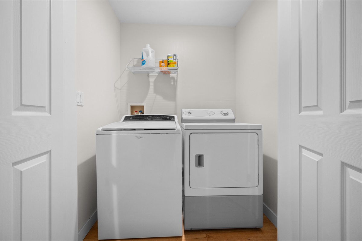 For your convenience, a washer and dryer are available for use throughout your stay.