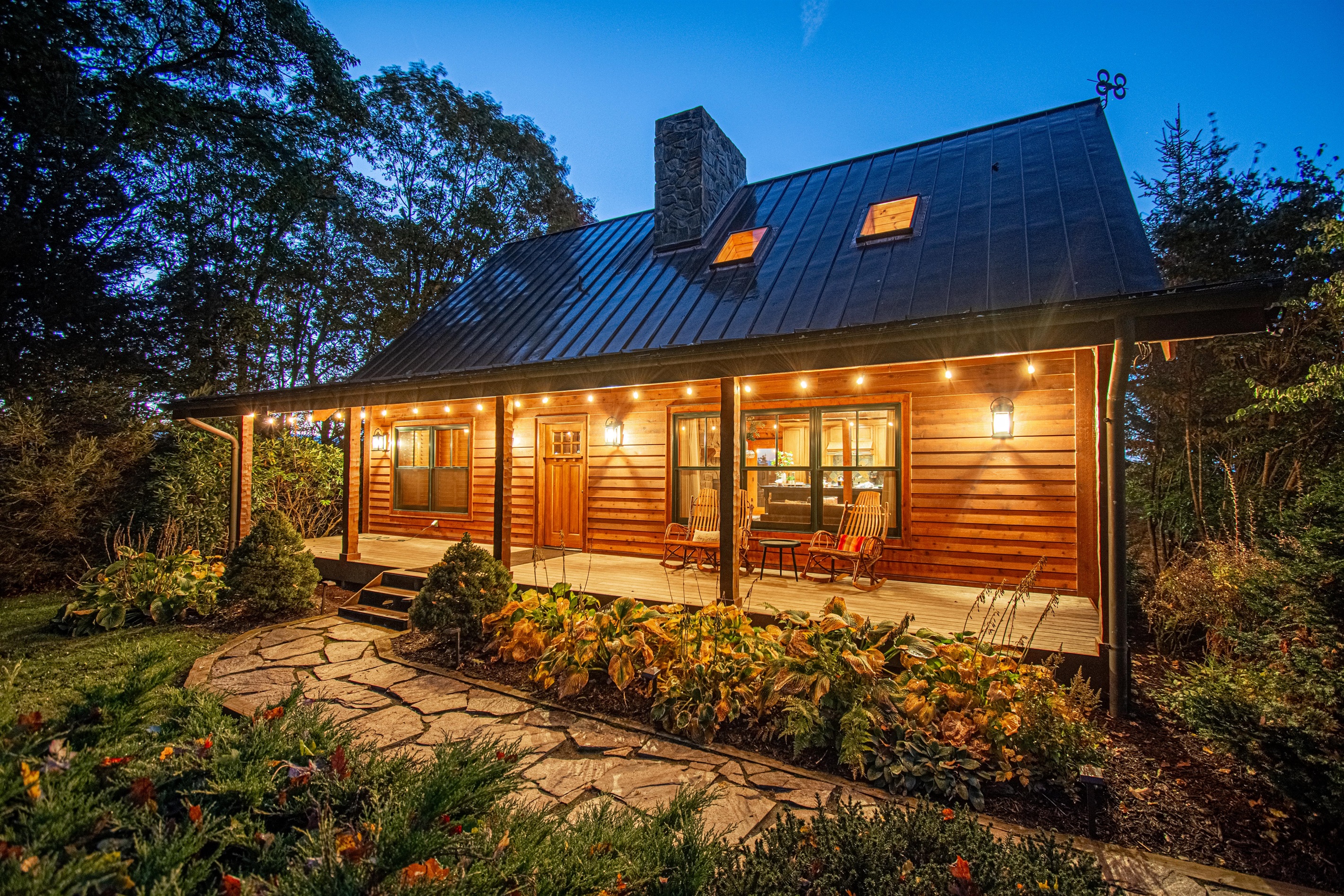 Relax and enjoy the peace and quiet of the secluded oasis on the front porch.