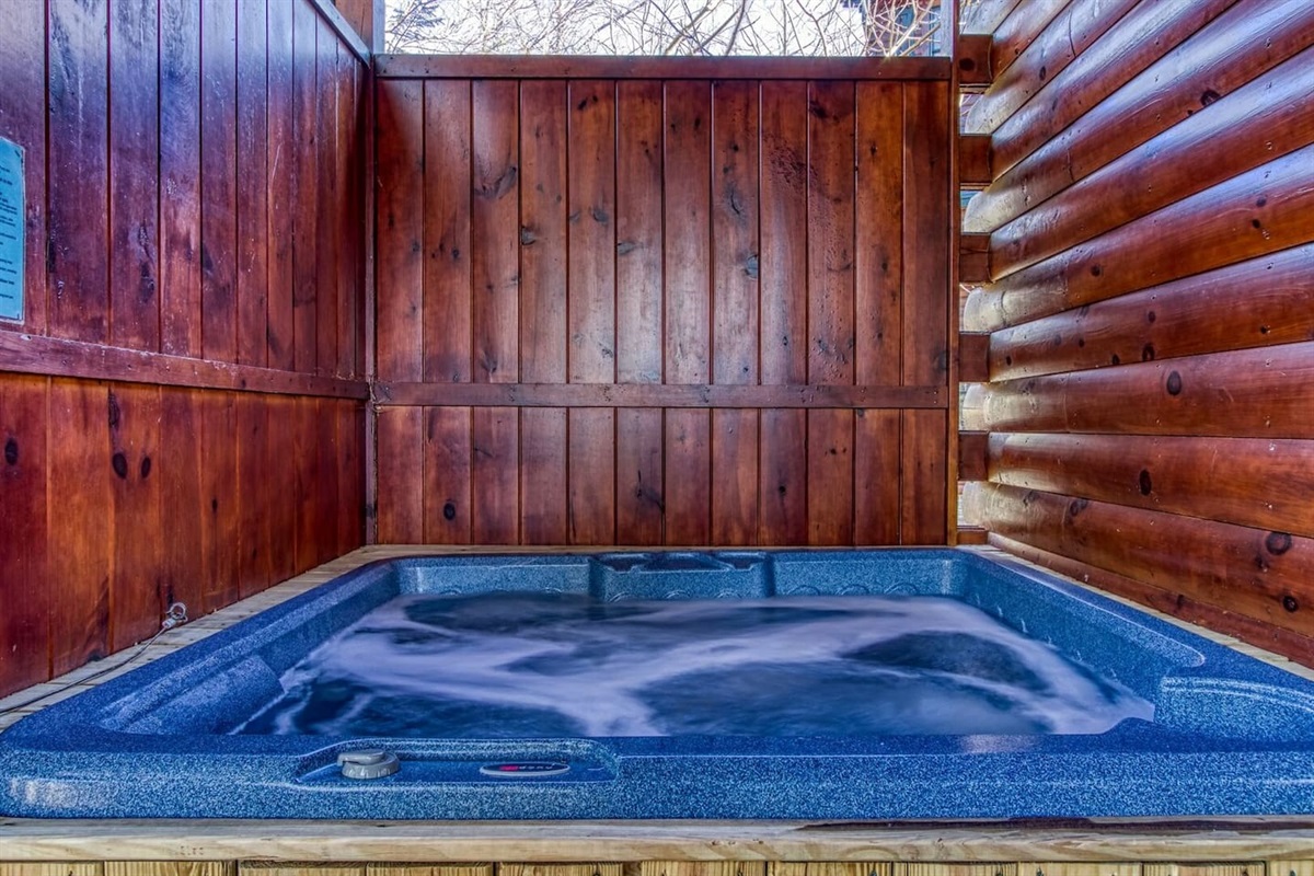 Private hot tub