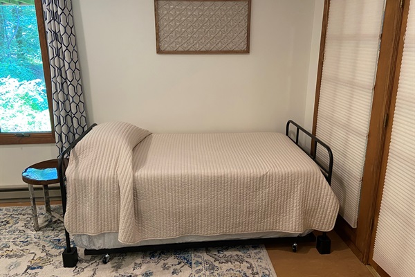 Twin bed with trundle below