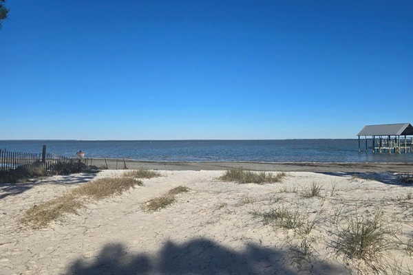Regatta Park, a few block away, on the bay