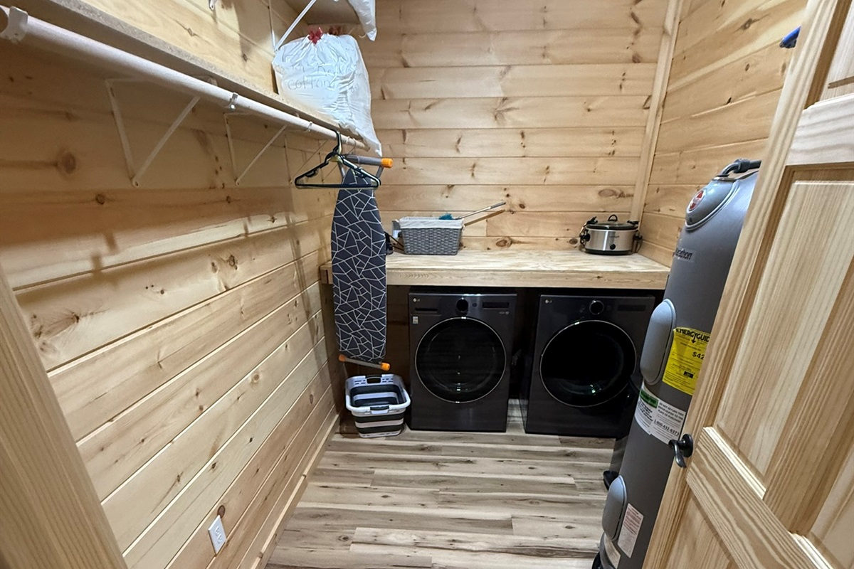 laundry room 2 for small cabin over garage