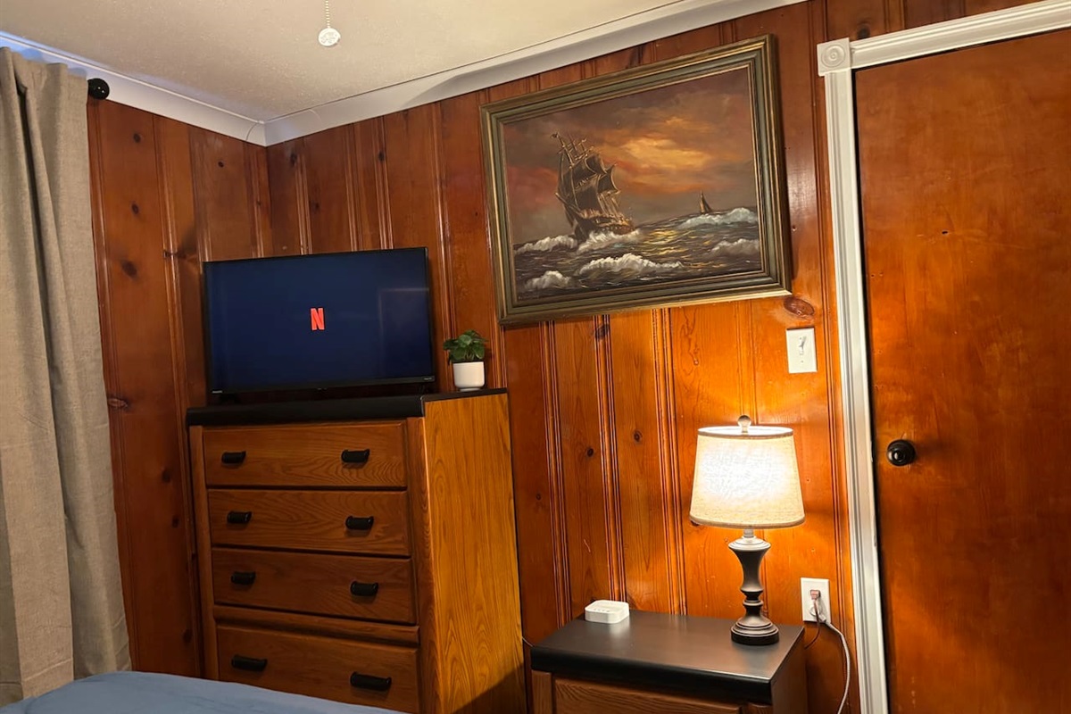 7-drawers for storage. No closet available, but there is plenty of hanging space in the Master Bedroom.