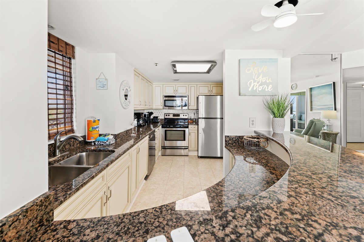 Well appointed Kitchen