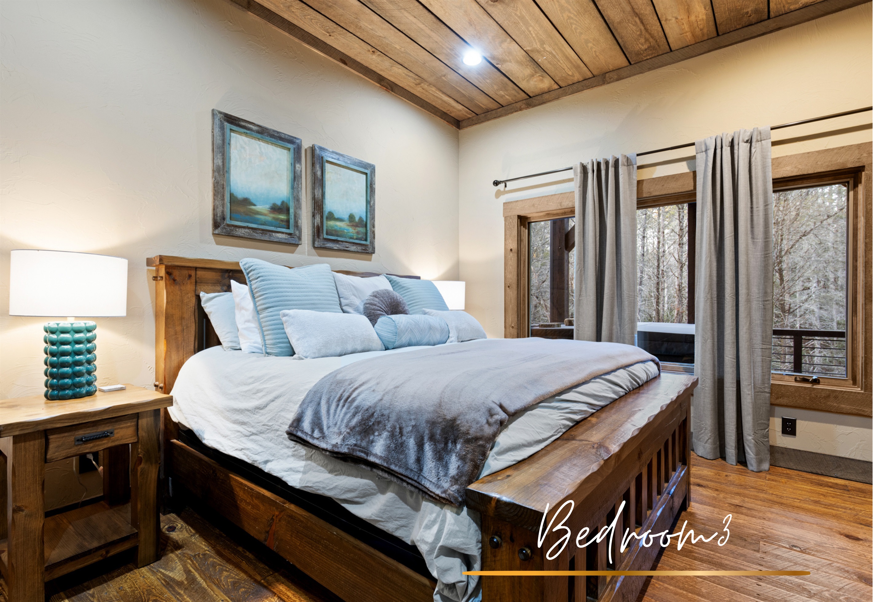 Bedroom 3: Another beautifully appointed king bedroom, perfect for recharging after a day of adventure.