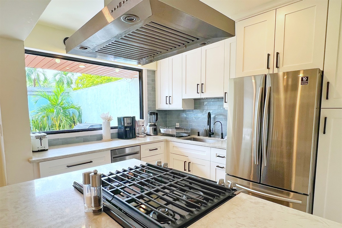 Whether you're making coffee or a full meal, this kitchen is ready for you.