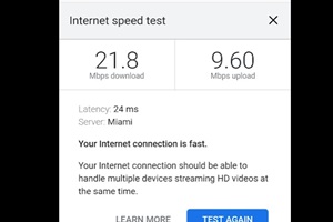 We have the fastest internet offered on the island!