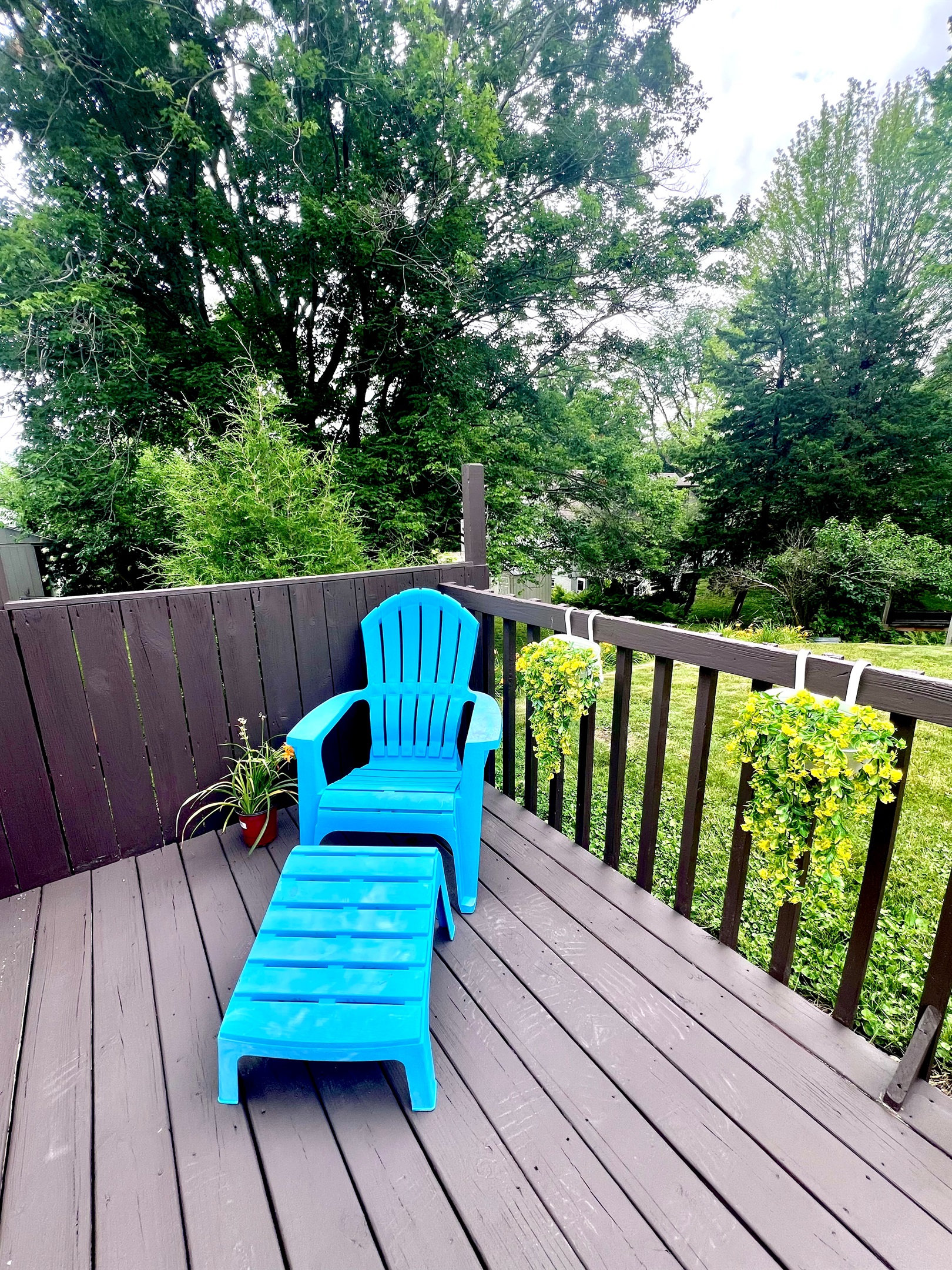 Coffee on the Private Back Patio