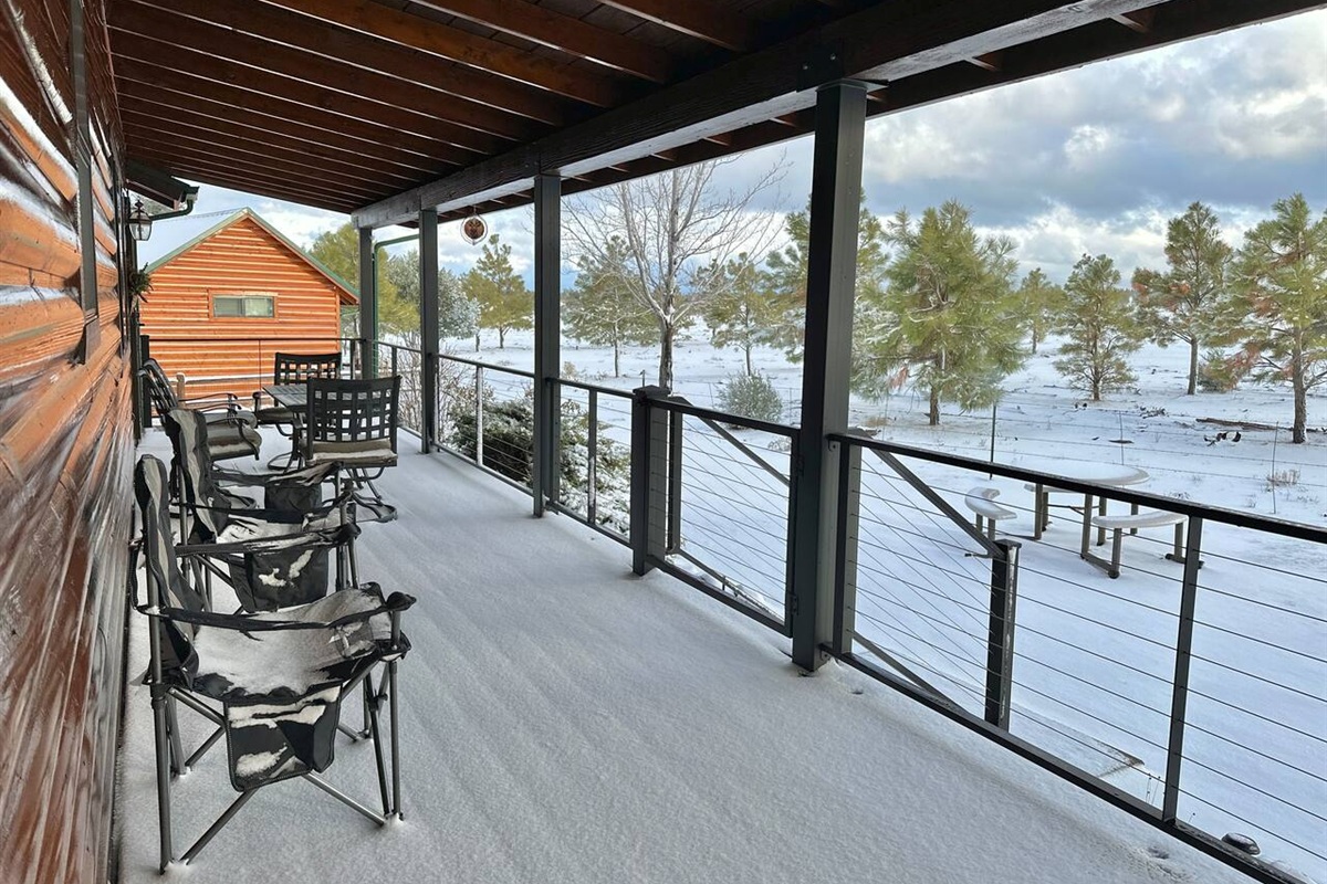 Gated patio perfect for pups 