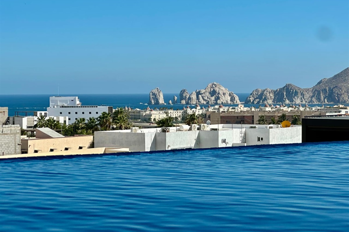Rooftop pool view