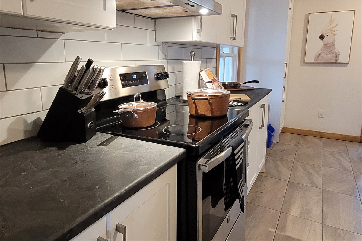 Large well-equipped kitchen so you can cook up meals for the gang