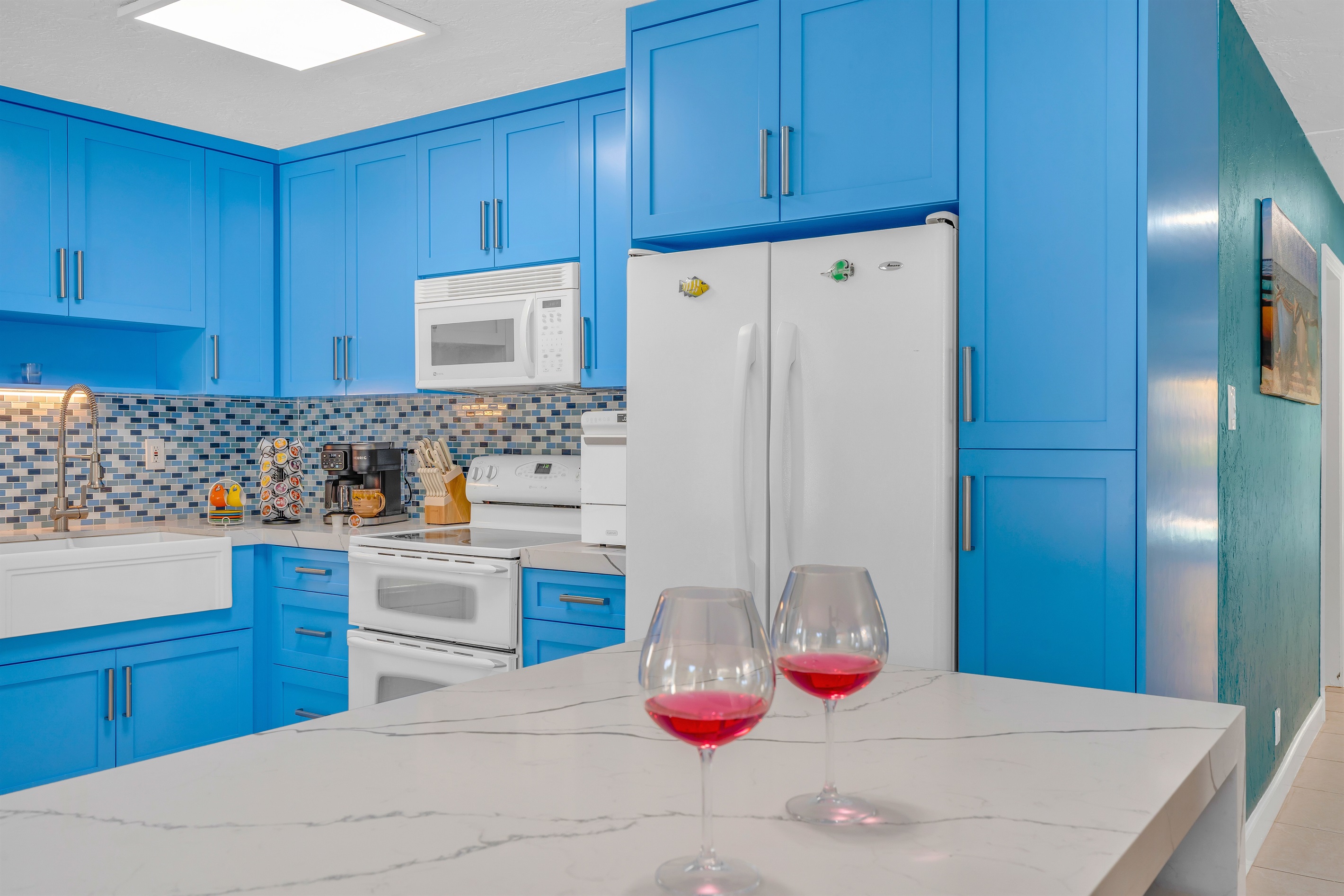 A custom kitchen that makes cooking more enjoyable.