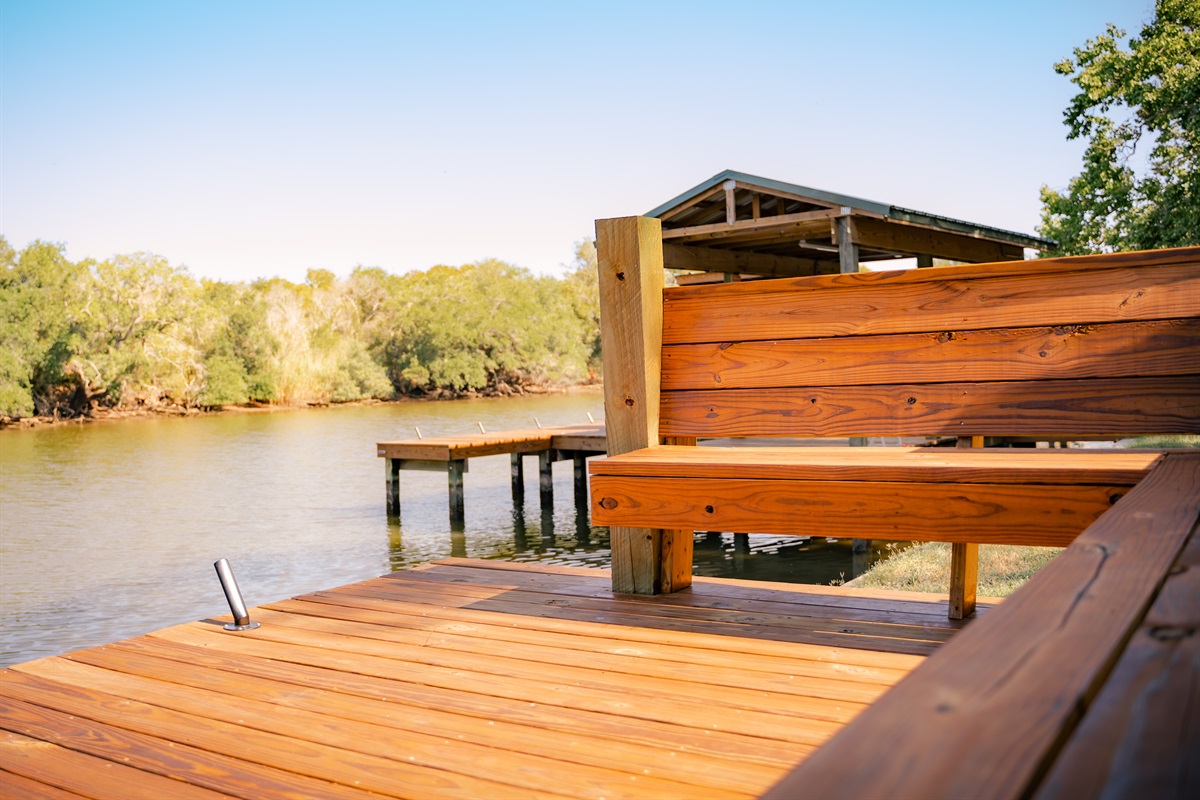 Pier #2.. lots of seating to enjoy the views and company!