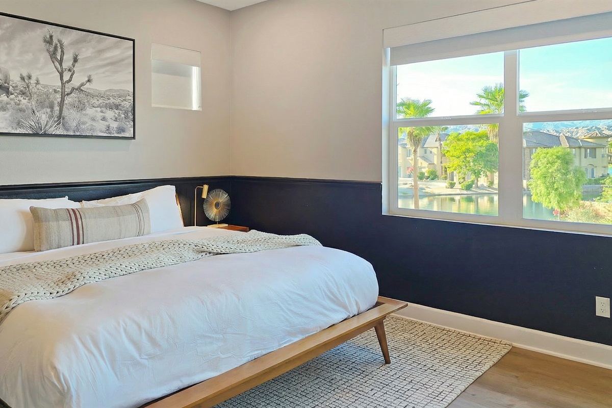 Bedroom 2 has beautiful lake views!