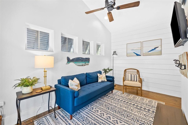 Carriage house seating area