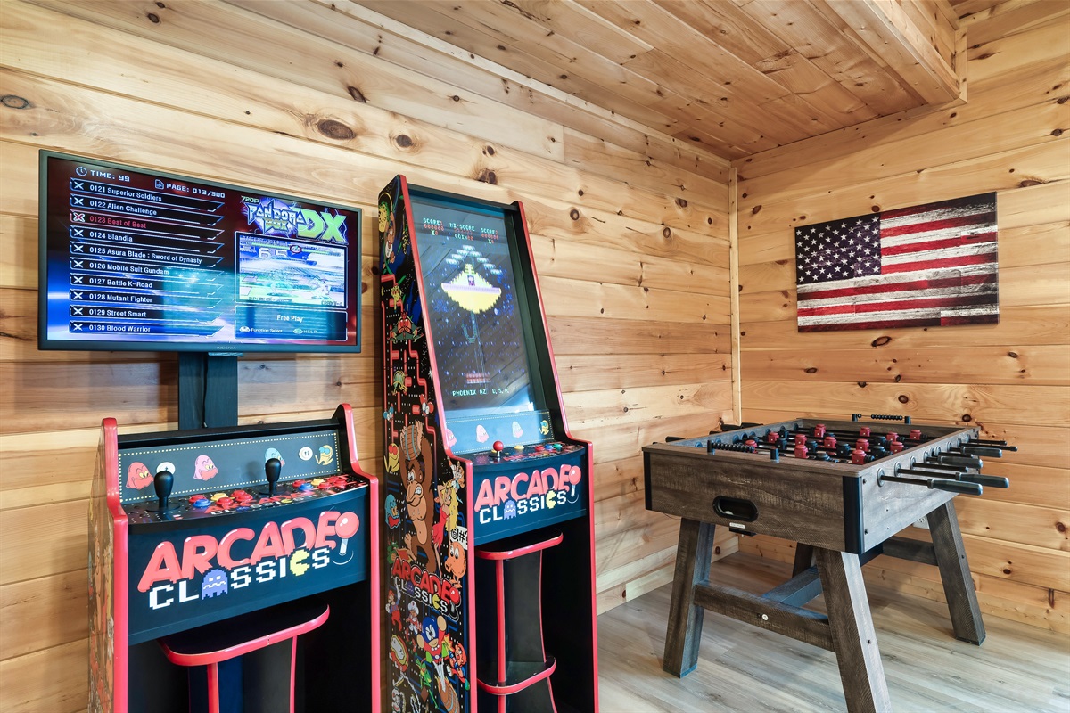 Your own space for entertainment and game nights.