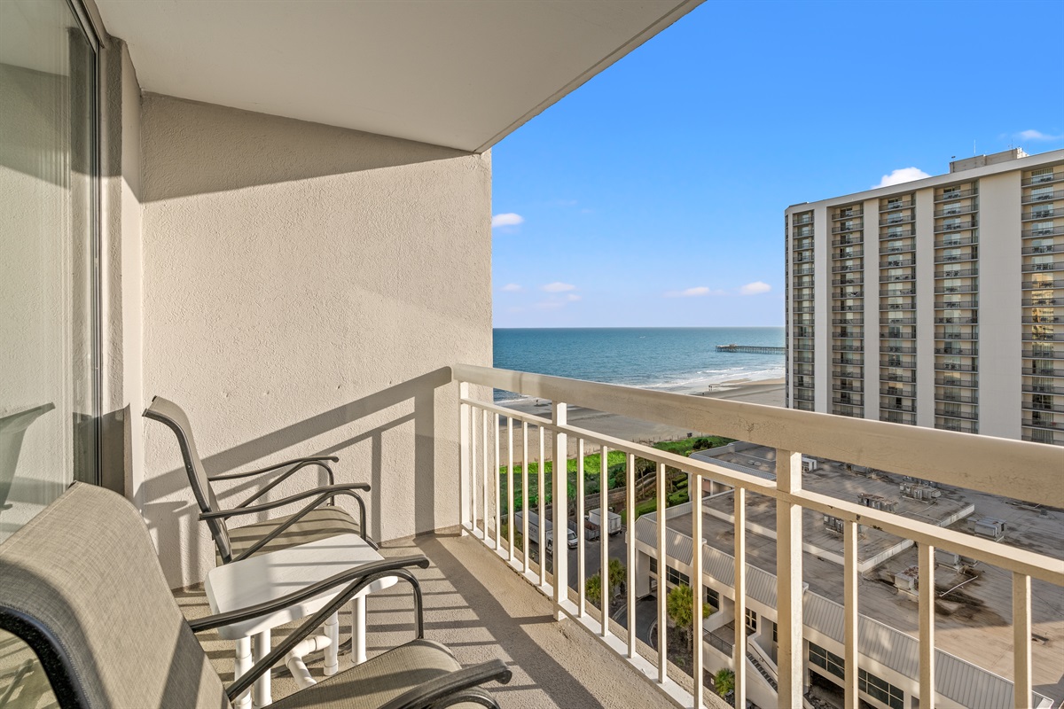 Plenty of Balcony room, just sit and enjoy the sun and waves