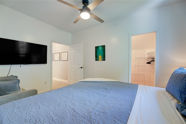 large TVs in each bedroom