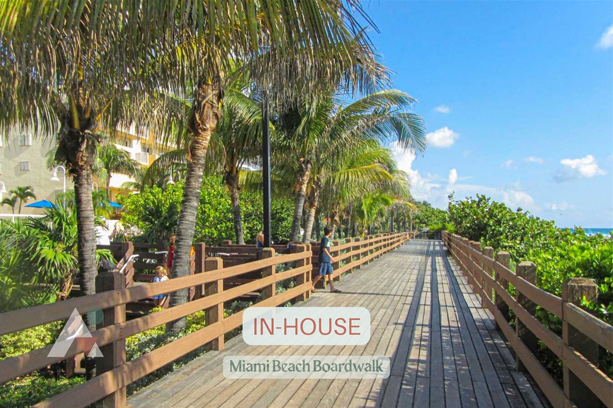 The Miami Beach Boardwalk runs directly behind the property, providing guests with immediate access to a paved, scenic coastal pathway. It is highly popular for early morning jogs, leisurely bike rides, or relaxing sunset walks alongside the ocean. 