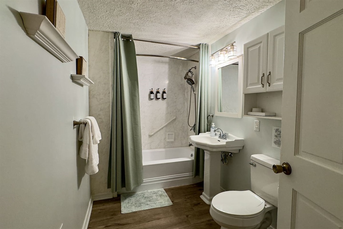 Enjoy the privacy of your own full ensuite bath.