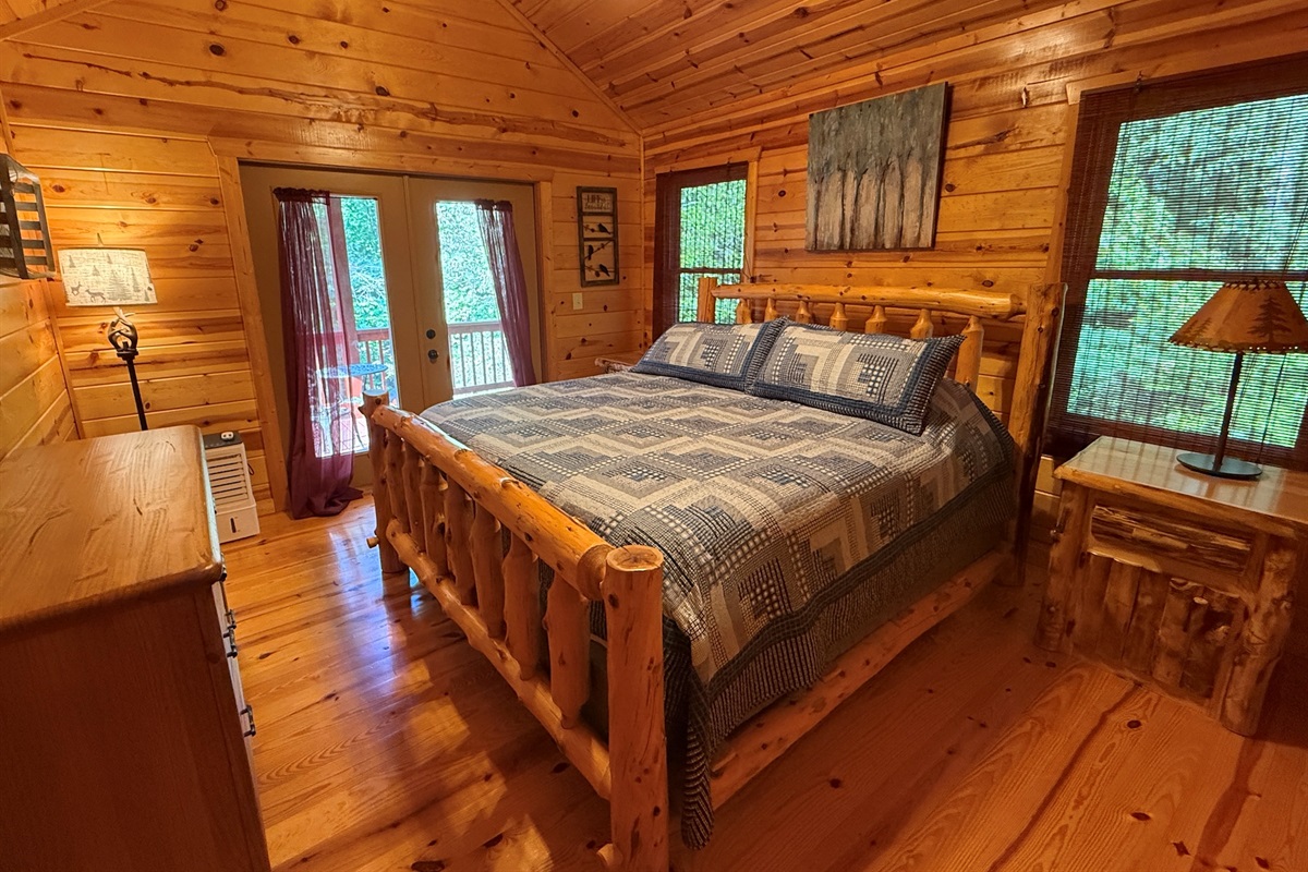 One of the bedrooms, linens and bedding will be all updated and new