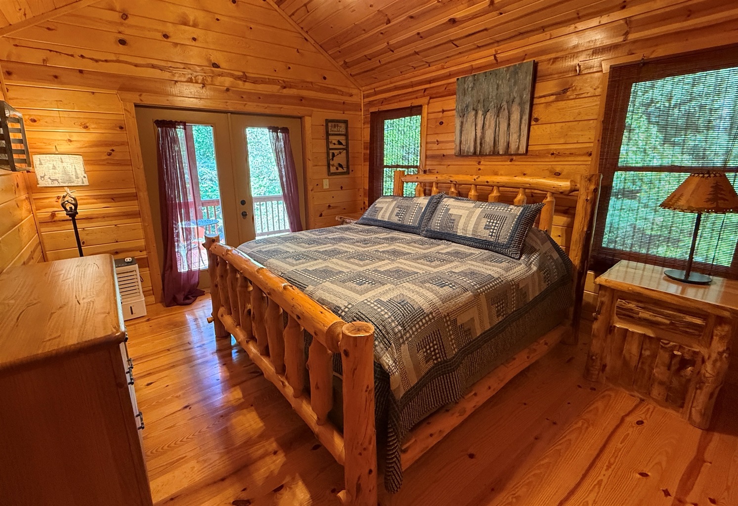 One of the bedrooms, linens and bedding will be all updated and new