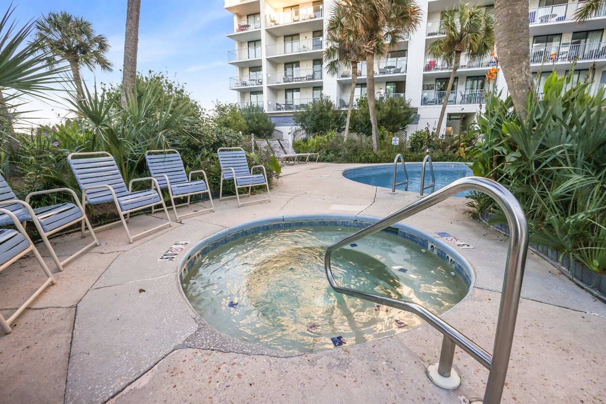 Enjoy the hot tub during the colder months and all year around. So relaxing!