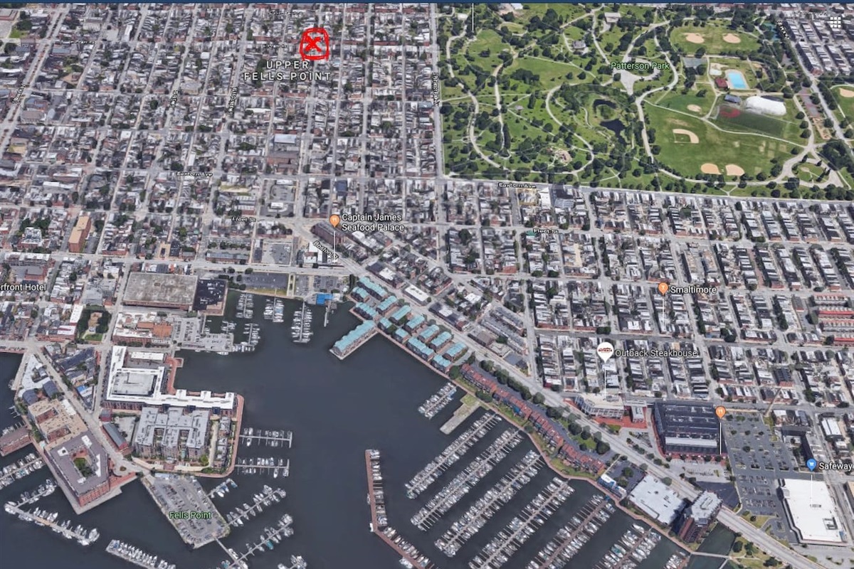 Close to fells Point and Canton