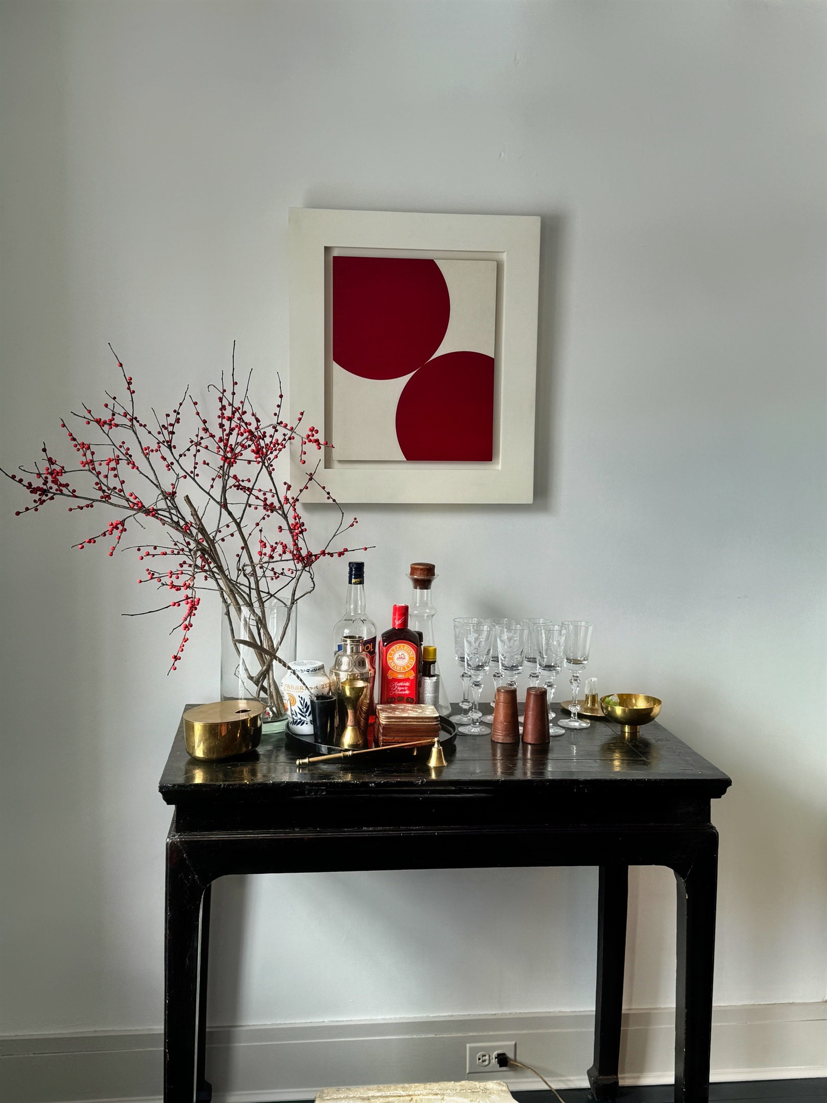 Hawk Field House - Family room bar area.