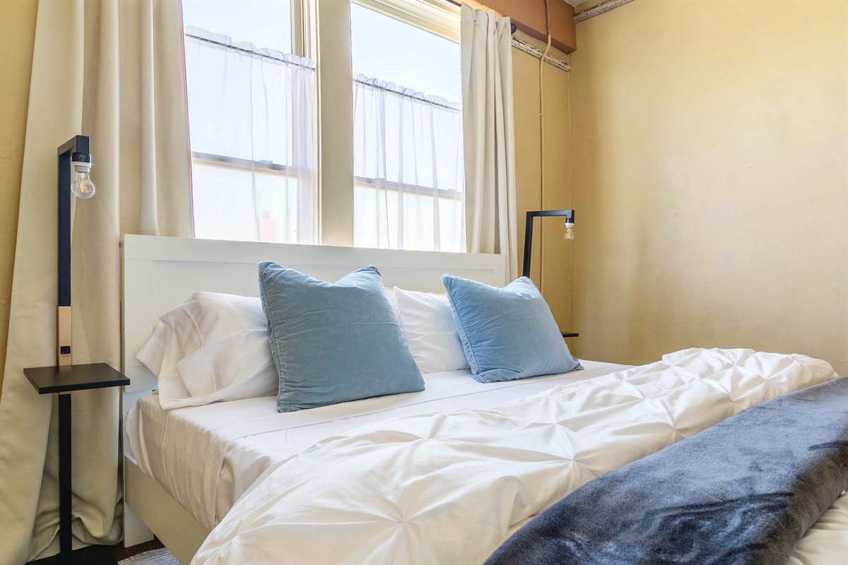 King Size Bed in Primary Bedroom