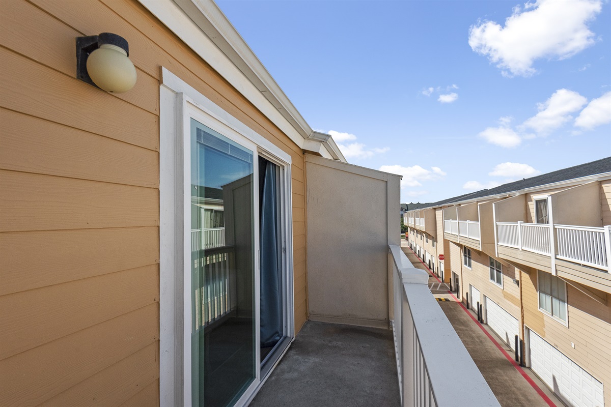 Deck off of the bedroom