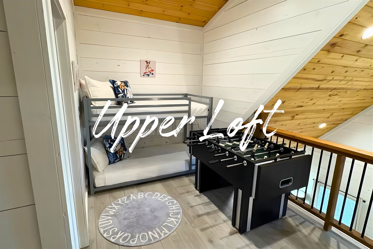 Loft lounging just got better! Enjoy games and good times in this cozy nook.