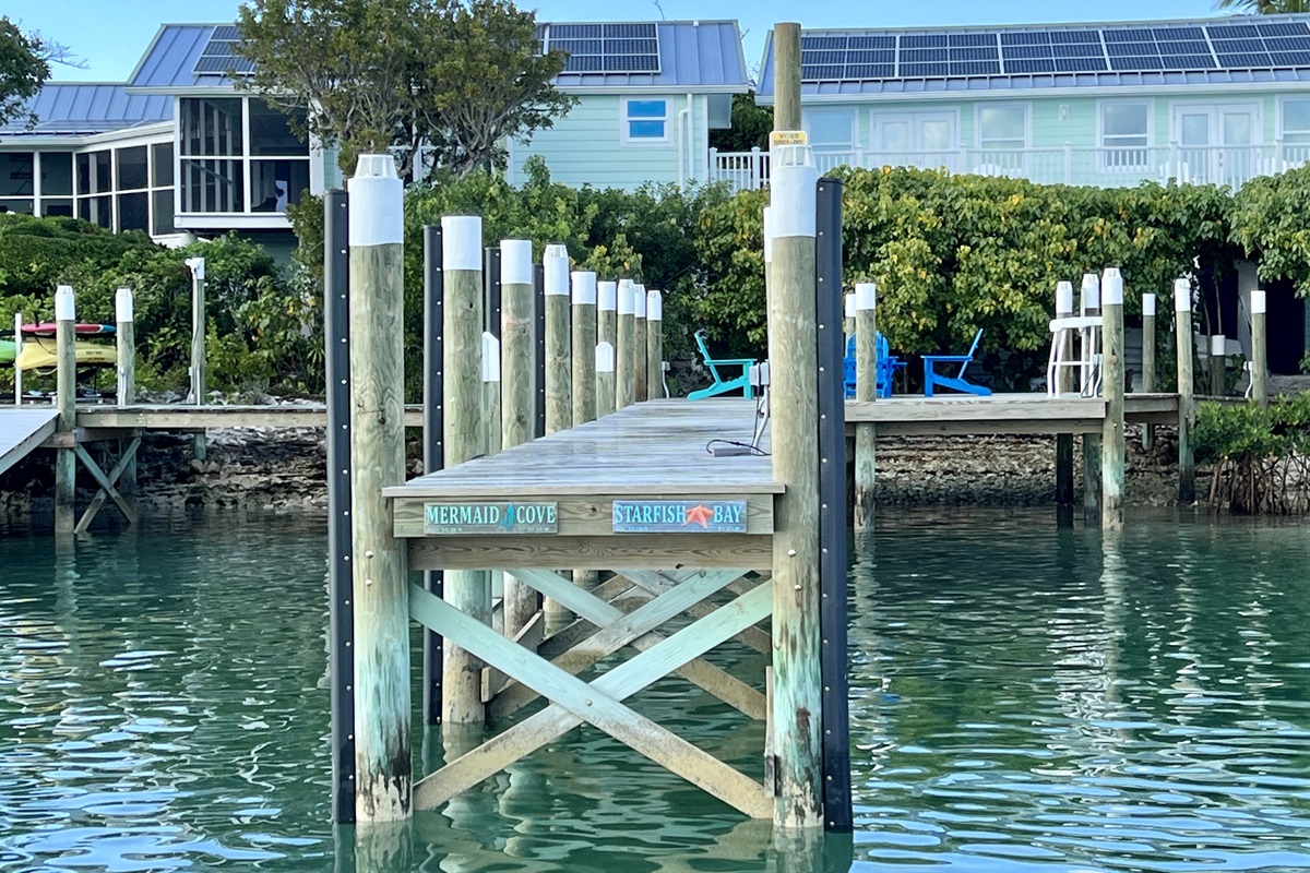 STARFISH BAY and MERMAID COVE - Dedicated protected dockage on property