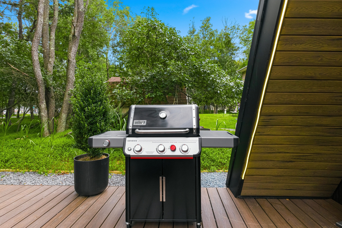 Weber grill, ready for the lake day