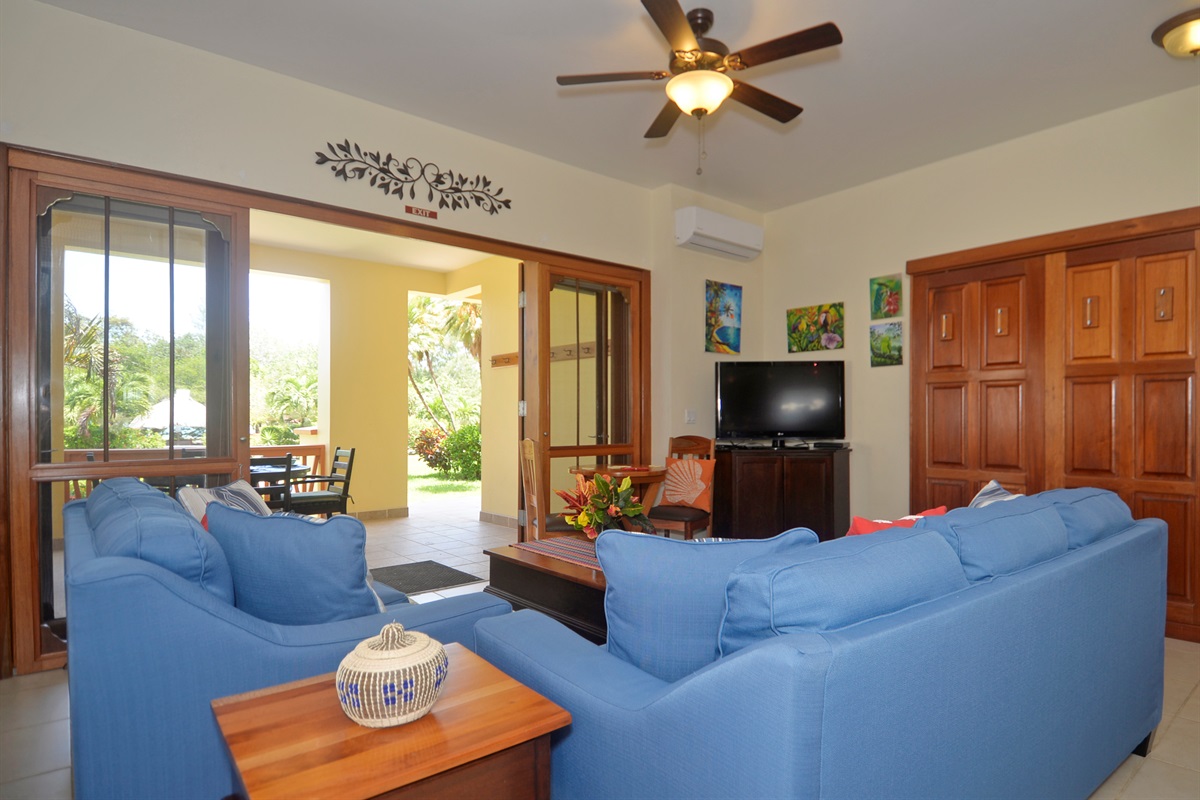 Living Room and Patio Access