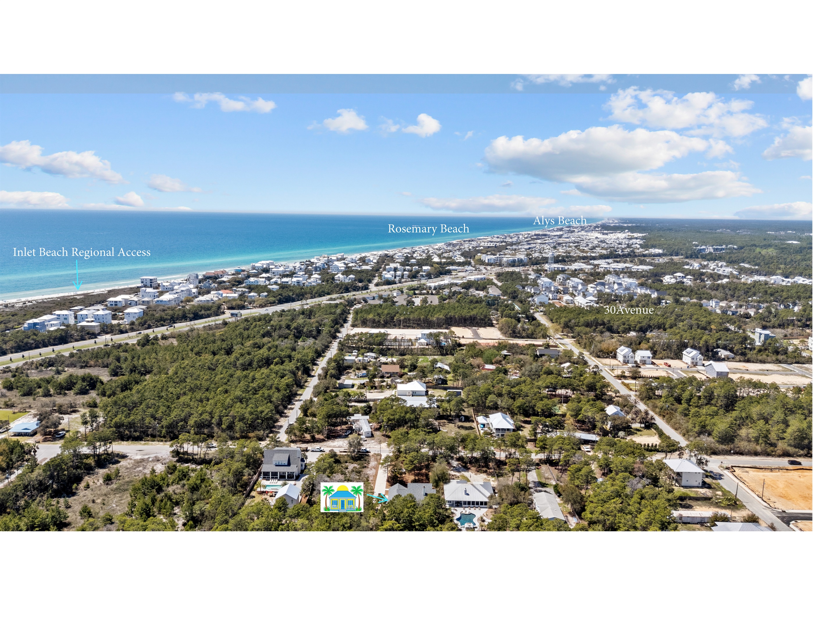 The 30A Beach Cottage, perfectly situated in close proximity to Rosemary Beach, Alys Beach, 30Avenue and all Hwy 30A has to offer.