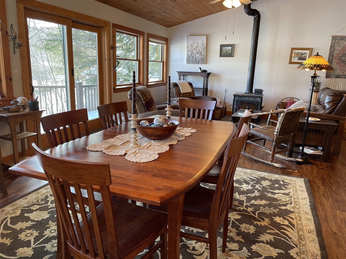 Dining and living area