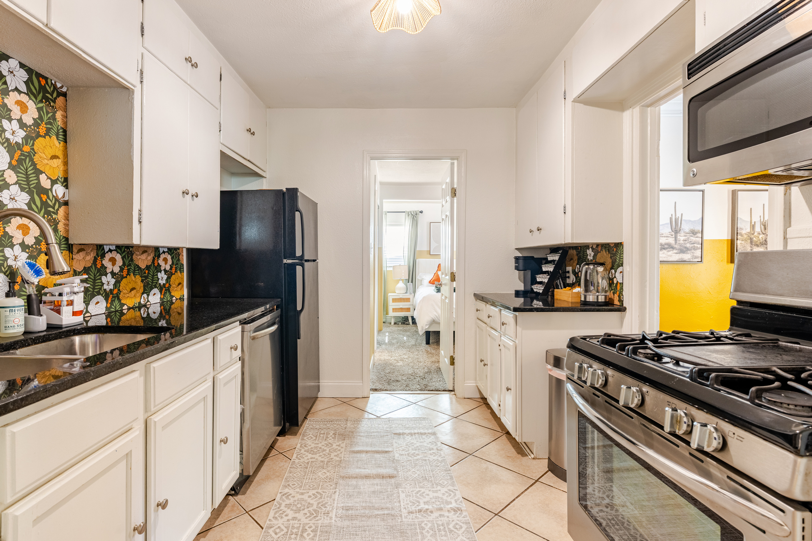 Bright and cheerful space, perfect for whipping up meals after exploring Austin!
