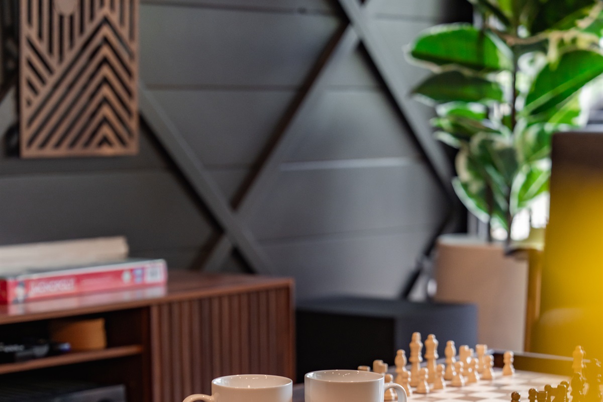 Relax in the well-appointed living room.