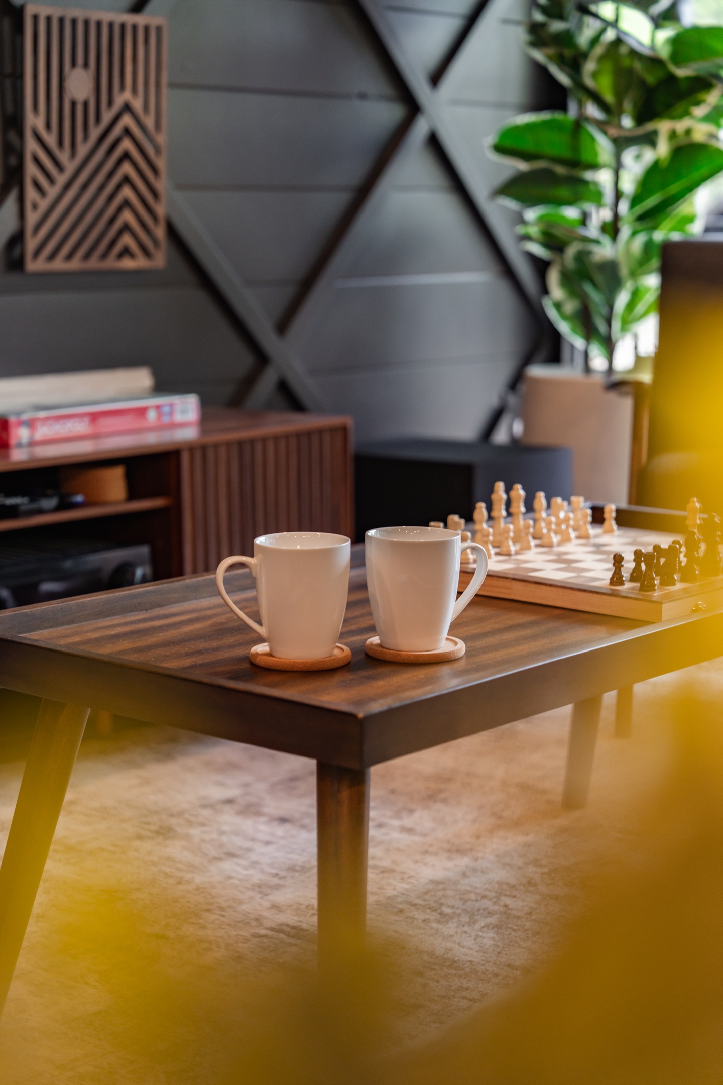 Relax in the well-appointed living room.