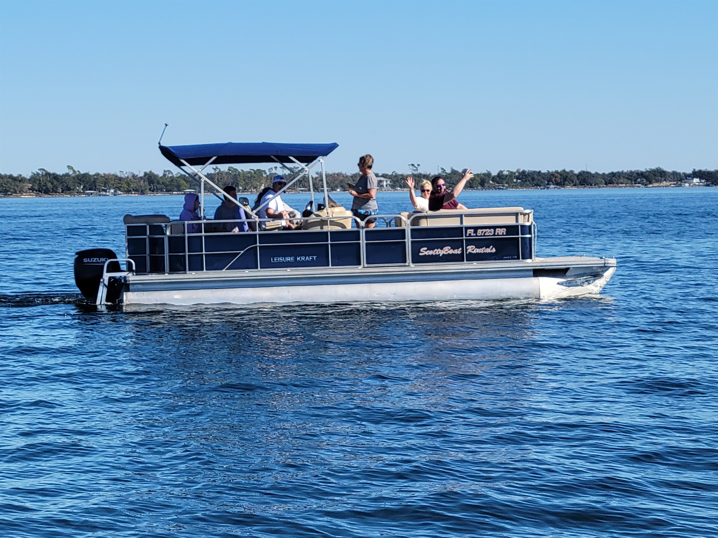 Who said you need to stay on land when you can explore the waves?! Take a break and sail away on your own pontoon rental!