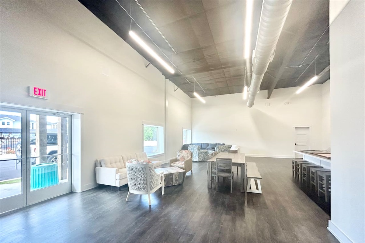 Large clubhouse with lounge & social areas