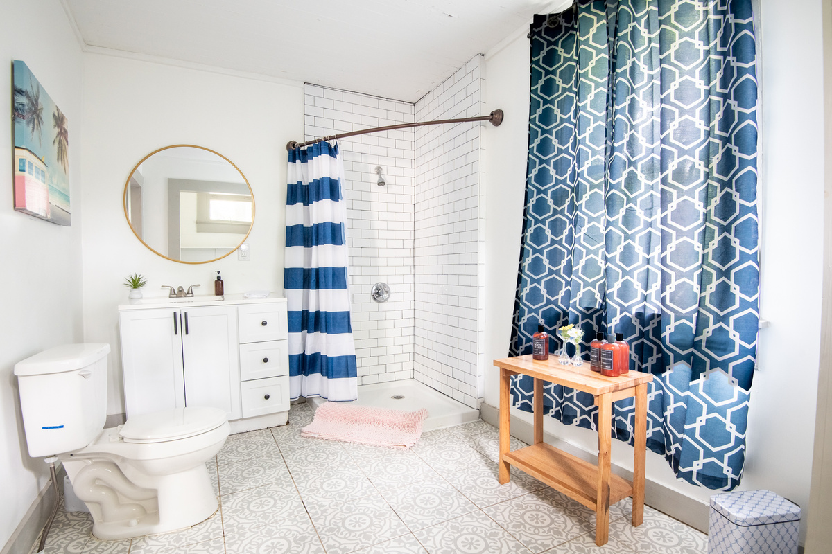 Connected to the queen bedroom, this spacious ensuite gives you plenty of room to get ready at your own pace. Fresh towels and a large walk-in shower make settling in easy.
